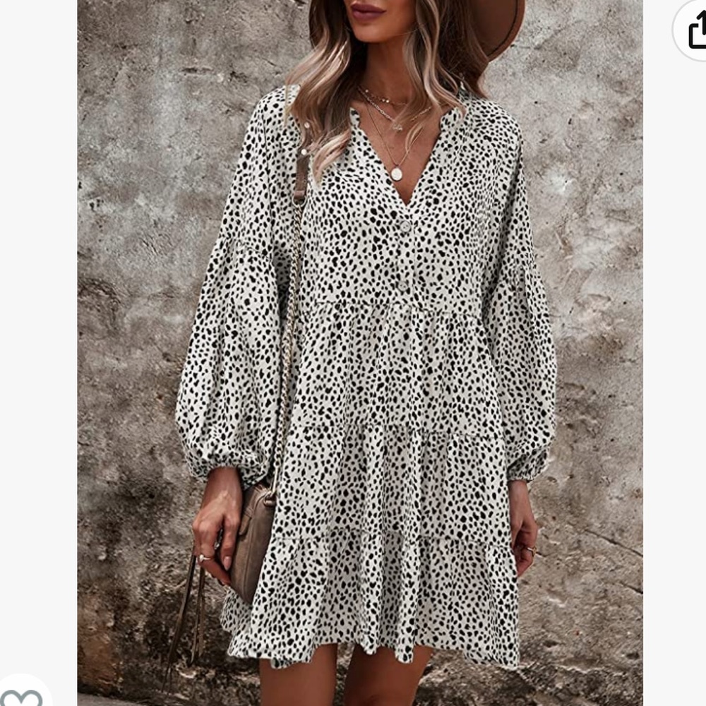 Leopard Print Tunic Dress - Picture 2 of 3